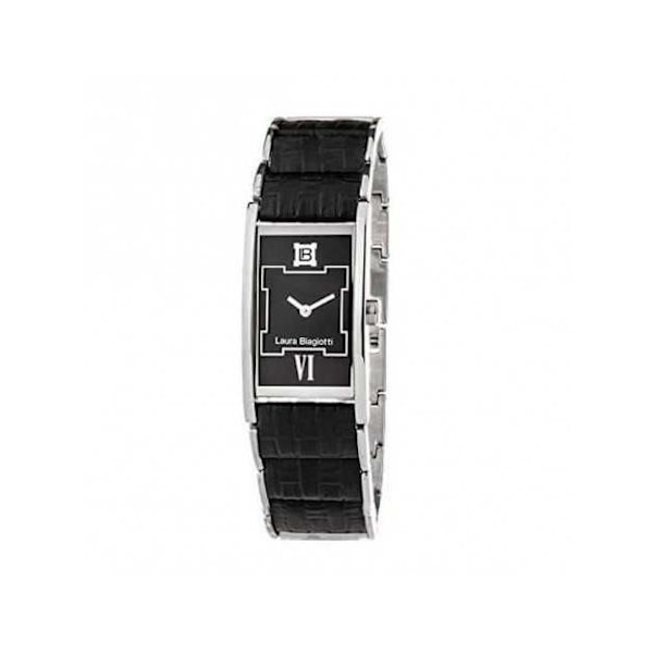 Dameur - Laura Biagiotti - LB0014L-01 - Ø 22 mm - Læder - Quartz - Sort Svart