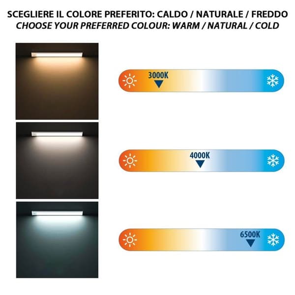 Genopladelig LED-lampe - LACTEA - 20 cm - 100 lumen - Bevægelsessensor - Sølv Argent