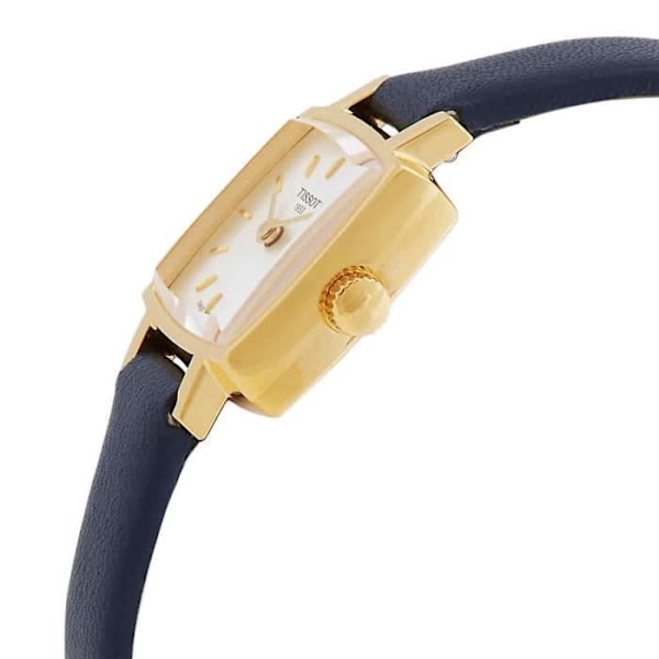 Ur - Tissot - T0581093603103 - Blå Læder - Vandafvisende 3 bar - Guld Gehäuse Blå