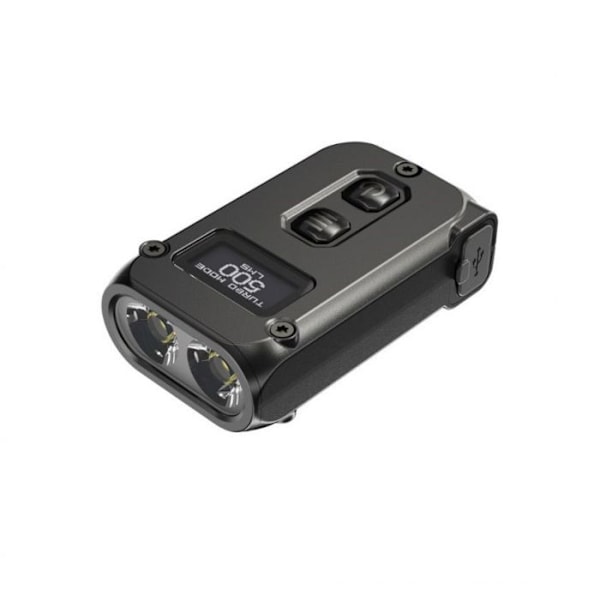 Sähkölamppu - taskulamppu - Nitecore liikkuva valaisin - NC-TINI2 - TINI2 BK Avaidenpidike Aikuisille Unisex, Harmaa, 50mm