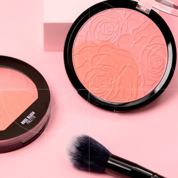 Blush - Magic studio Blush trio Rose - 3 nuancer - Pudret - Glitrende Rosa, lys rosa, koral