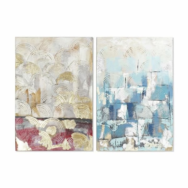 ramme 80 x 3,5 x 120 cm abstrakt hems (2 enheder)