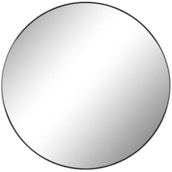 Væghængt spejl - HOME ESPRIT - Moderne - Sort metal - 120 x 120 cm - Indretning Flerfärgad