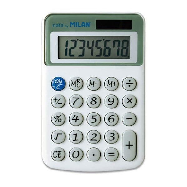 Toimistolaskin - MILAN - 40918BL - 8 numeroa - kaksoisvirtalähde