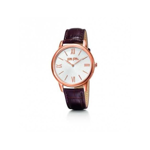 Dameur - Folli Follie - WF15R033SPW - Ø 35 mm - Sort Læder - Quartz Svart