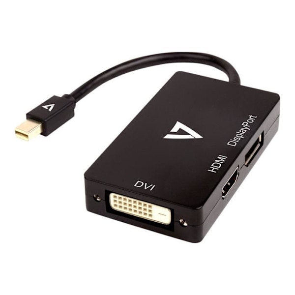 V7 DVI/DisplayPort/HDMI/Mini DisplayPort-adapter för ljud/videoenhet - 10 cm