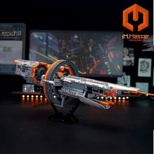Rakennusleikki - COLORBABY - iM.Master 85455 - Sirius Star avaruusalus - 987 osaa - Futuristinen muotoilu Orange
