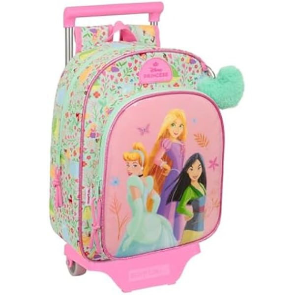 Barnryggsäck - SAFTA - DISNEY BLOOM PRINSESSOR - Vagn ingår - Bekväm - Syntetisk