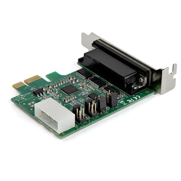 StarTech PCI Express RS232 4-port kort - Adapter - 16950 UART - 256 bytes FIFO buffer - ASIX AX99100 -