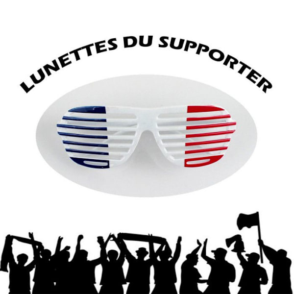 Lasit - Ranska - Tricolore - Unisex - Suuntaus - Aikuiset Trefärgad (blå, vit, röd)