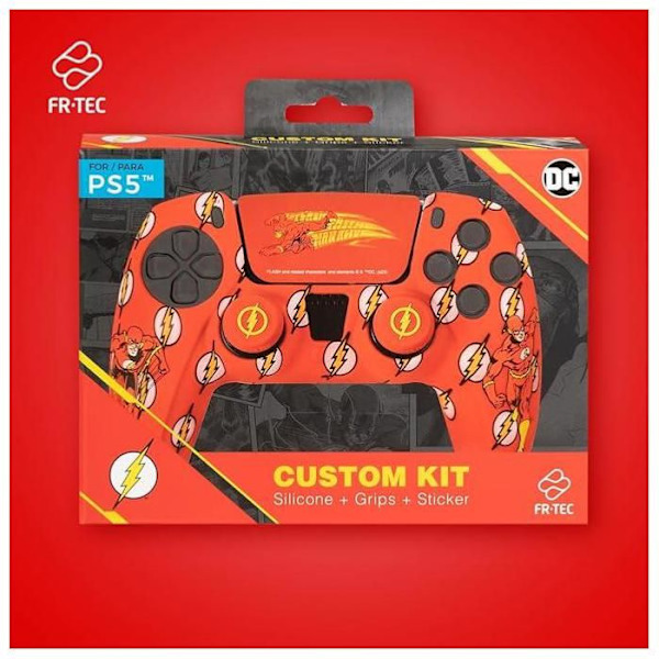 Just For Games DC Flash Custom Accessory Kit til PS5-controller