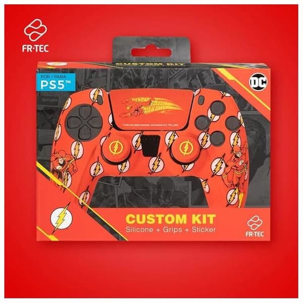 Just For Games DC Flash mukautettu lisävarustesarja PS5-ohjaimelle