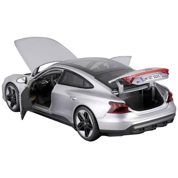 Samlede miniaturer - Audi RS e-TRON GT Silver 2022 1/18 Burago Argent