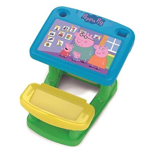 Chicos - 51059 - Peppa Pig First Desk för barn, med lameller, från 24 månader, , Flerfärgad, 57,5 x 72,5 x 49 cm