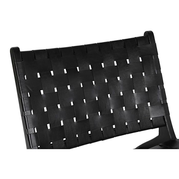 Tiikki ruokatuoli DKD Home Decor svart