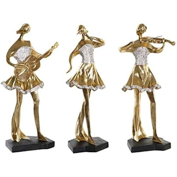 Dekorativ figur - DKD Home Decor - Estándar - Guld farve - Resin - Mål 47,8x68,4x19,8 cm gyllene