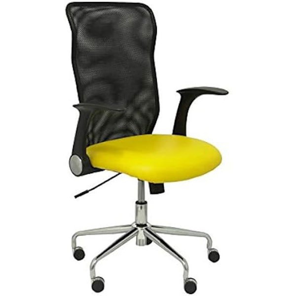 Kontorsstol - PIQUERAS Y CRESPO - Minaya - konstläder - Gul - 1 sits Citronträd