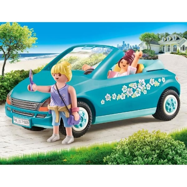 PLAYMOBIL 71809 Kabriolet ja tytöt selfie-puomilla, My Life, 30 osaa, Suositeltu yli 4-vuotiaille Flerfärgad