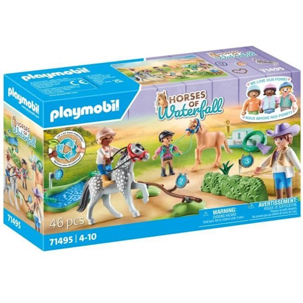 PLAYMOBIL 71495 Poniratsastajat ja esteratsastajat Flerfärgad