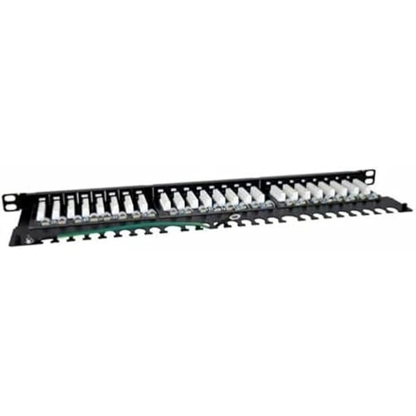 Patchpanel 24 porte UTP kategori 6 - Phasak - PU 4811