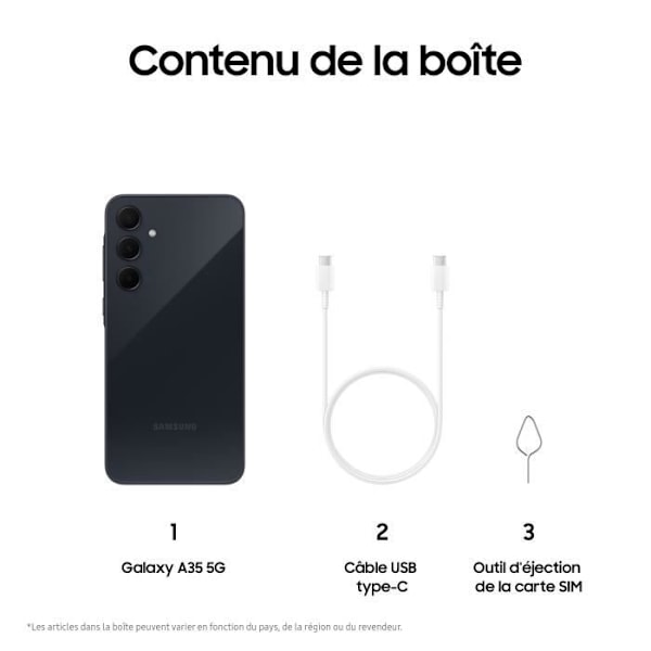 Samsung Galaxy A35 Smartphone 256 GB 5G Midnattsblå Midnattsblå