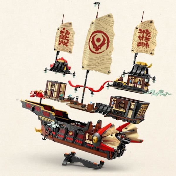 LEGO NINJAGO 71848 Aarretemppeli - Rakennussarja pojille 14 vuodesta ylöspäin - Laiva