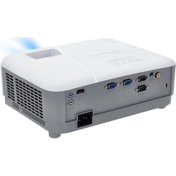 VIEWSONIC PA503W 720p HD videoprojektor - 3600 ANSI Lumen - Let og bærbar - Hvid