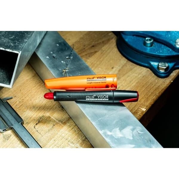 Permanent marker - VISOR - 4260056153518 - Blå - Uslikkelig - Professionel Blå