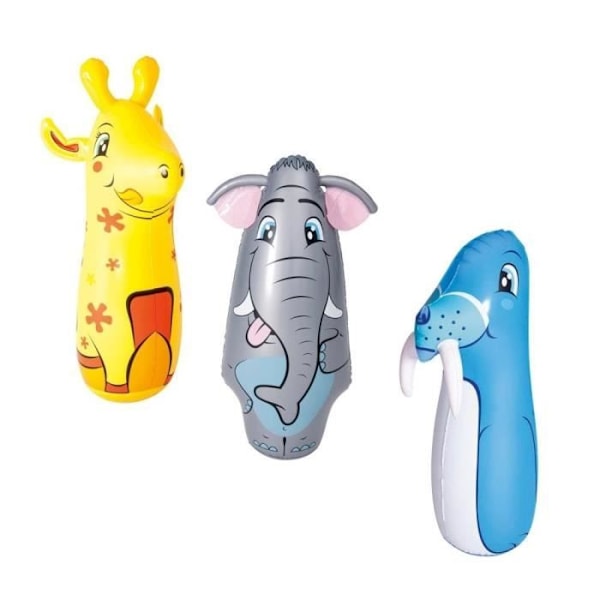 Set med 3 Bestway uppblåsbara djurfigursmodeller - multicolor aleatorio - 3 år gammal Flerfärgad