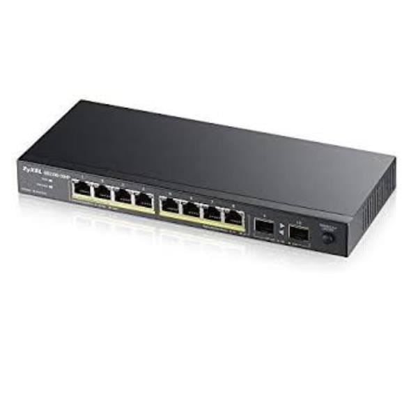 NETWORK, Switch, Standalone Switch, Zyxel 8p Poe Switch 10/100/1000 tekniset tiedot 8N LAN-porttia Tyyppi ja nopeus musta
