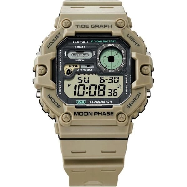 Casio Kello - Miehet - WS-1700H-5AVEF - Vihreä Muovi - 48mm - 10 bar Grön