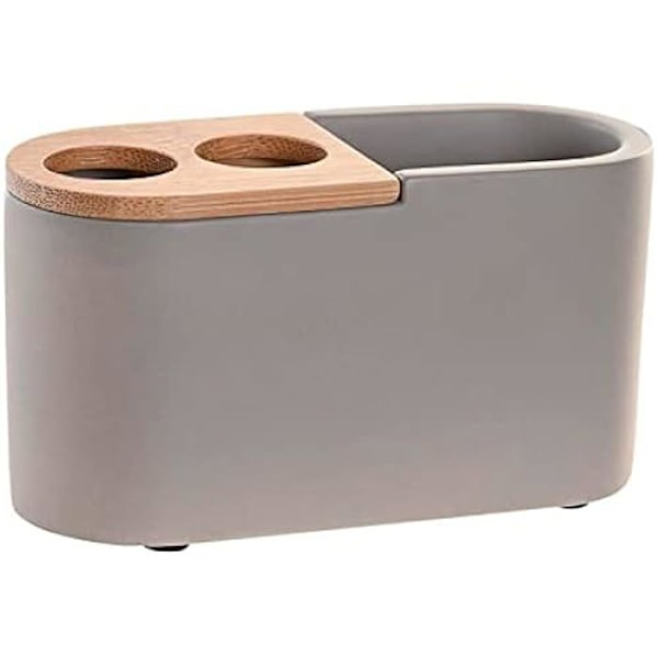 Tumlare - DKD HEMINNREDNING - Standard - Grå - Bambu och cement - 11 x 4,5 x 6 cm grå