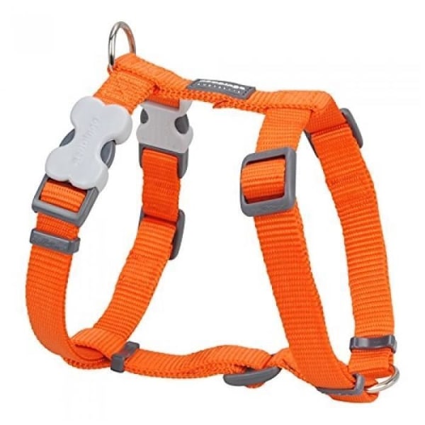 Hundesele - RØD DINGO - Orange - Størrelse M - 37-55 cm - Bredde 15 mm orange