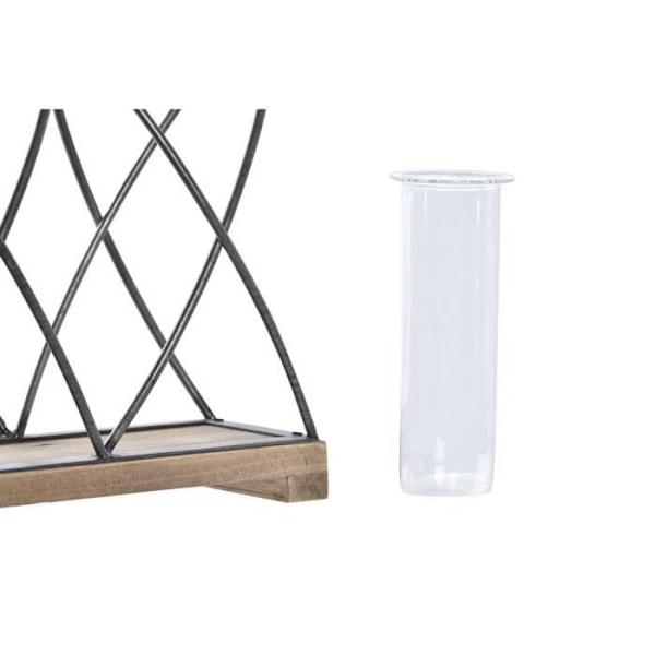 brun, sort, gennemsigtig vase design sommerhus 23,5 cm