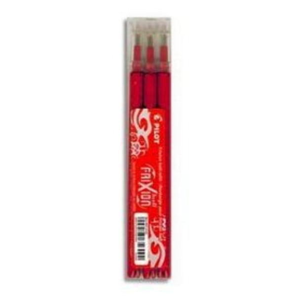 Refill för Frixion kulrullar - Pilot - BLS-FR7-S3 - Medium spets - Röd Röd
