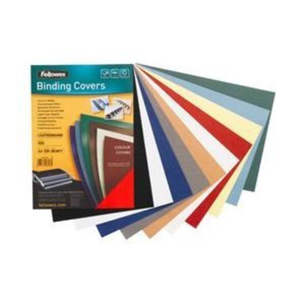 Cover - FELLOWES - Delta - Læder - A4 - Sort - 100 stk