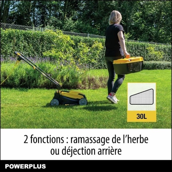 Sähkölaituri - POWERPLUS - POWEG62203 - 1000 W - 320 mm Ø - Urakointi ja takaluukku. sort