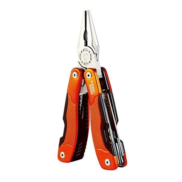 Sort + Decker Tang Multi-Tools 12 i 1 knive Meter Savskruetrækker