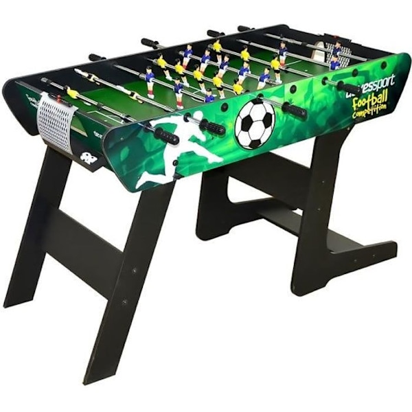 Maracaná foldbar bordfodbold - DEVESSPORT - Pointtællere - Spilleflade på L 105x l 58 cm - Grøn Grön