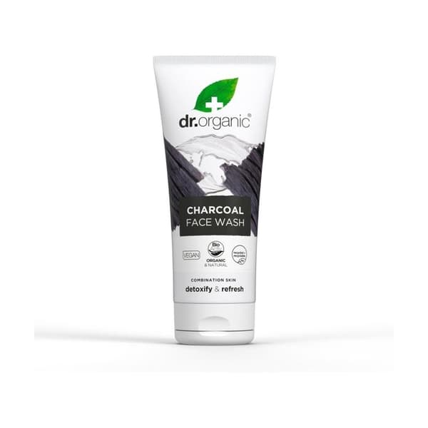 DR. ORGANIC - Ansigtssæbe med kul - fedtet hud 200 ml Sort