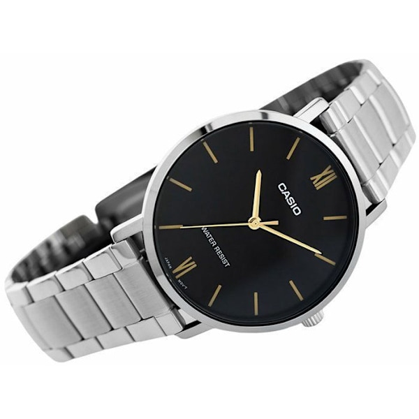 Klocka - CASIO - LTP-VT01D-1B - Kvarts - Rostfritt stål - Analog