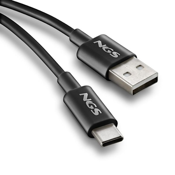 USB-A til USB-C ladekabel - NGS - ZYRO-AC SORT - 1 m - 15W - 480 Mbps