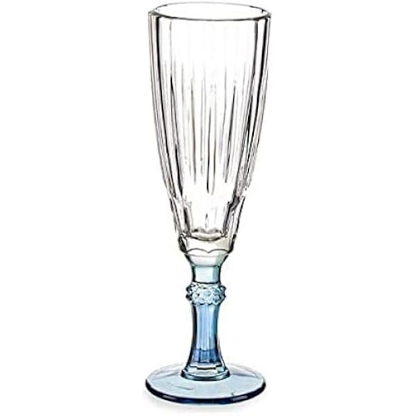 Champagneglas Exotic Verre Bleu - VIVALTO - Coupe - Multifarvet - 170 ml mångfärgad