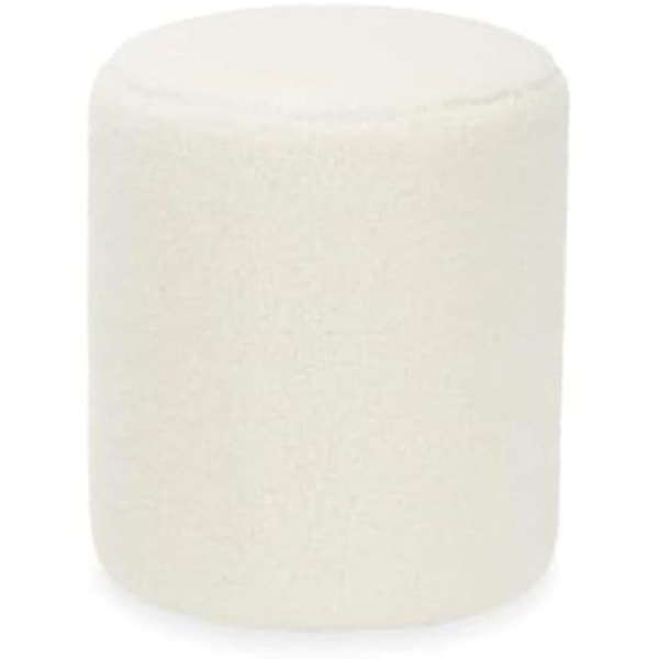 Puff - PRESENTDEKOR - Vit - 33 x 33 x 38 cm - 1 sits - Inomhus Flerfärgad