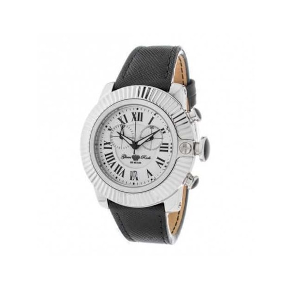Dameur - Glam Rock - GR32107 - Læder - Ø 44 mm - Vandtæthed 10 Atm Vit