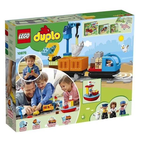 LEGO® 10875 DUPLO tavarajuna äänellä ja valolla - Rakennuspeli 2–5-vuotiaille lapsille