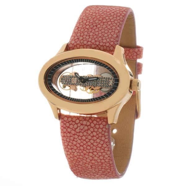 Kvinnoarmbandsur - Folli Follie - WF1R016SSK - Ø 40 mm - Läder - Kvarts Rosa