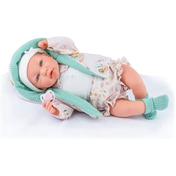 Nukke - MARINA & PAU - Aasin minttu - 45 cm - Lapsille yli 3-vuotiaille mynta