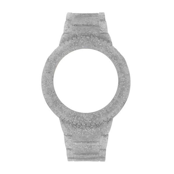 Silicone armbånd - WATX & COLORS - COWA1036 - Farve sølv - Størrelse M - Kompatibel med maskine M Silver