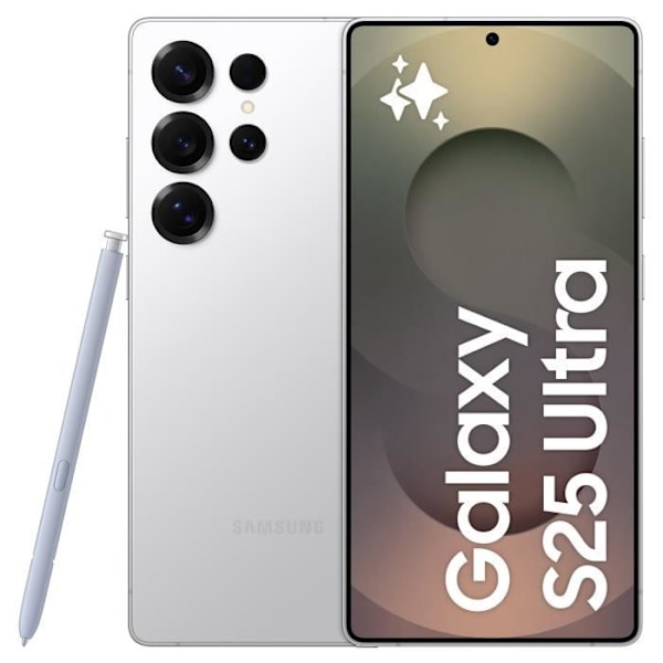SAMSUNG Galaxy S25 Ultra AI Smartphone 512 GB Silver Titanium Grå